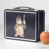 モグラのペイ絵を描ター メタルランチボックス (インサイチュ)