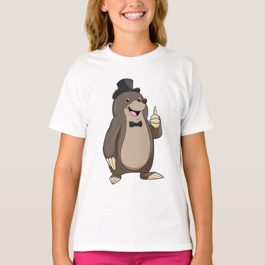 モグラの新郎　タキシード姿 Tシャツ (正面)