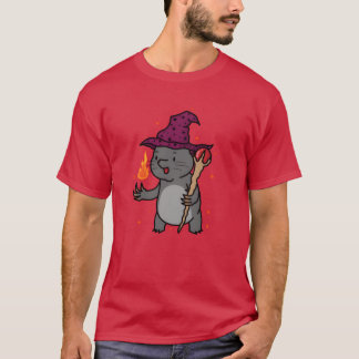 モグラの魔術師 動物の土山 楽しいデザイン Tシャツ