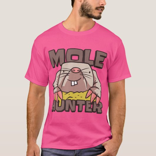 モグラハンター モグラネズミ掘り Tシャツ (正面)