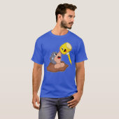 モグラハンマー かわいい動物 フレンズ Tシャツ (正面フル)