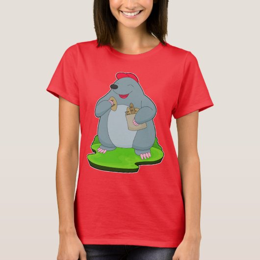 モグラパン Tシャツ (正面)