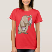 モグラプルメリア花 Tシャツ (正面)