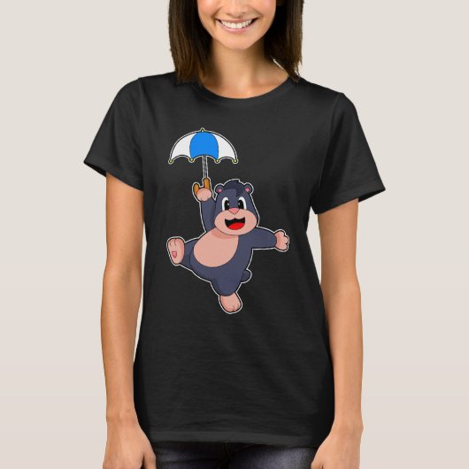 モグラ傘 Tシャツ (正面)