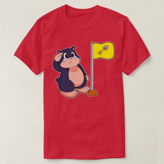 モグラ国旗 Tシャツ (デザイン正面)