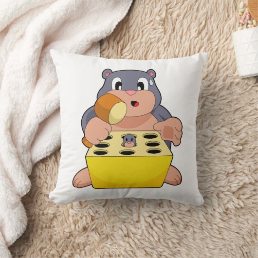 モグラ・ゲーム クッション (ブランケット)