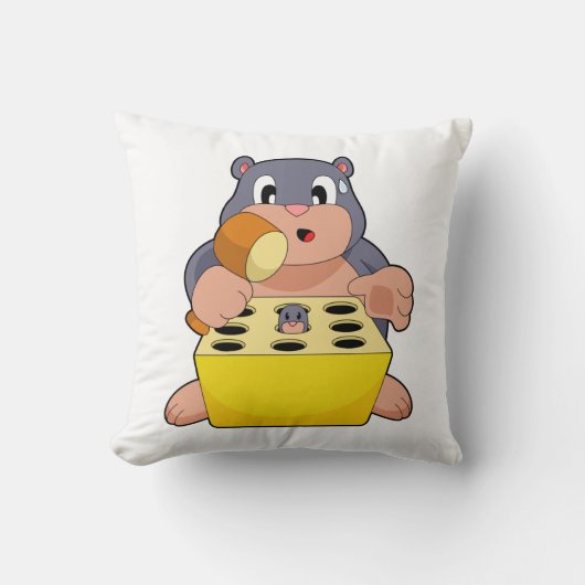 モグラ・ゲーム クッション (正面)