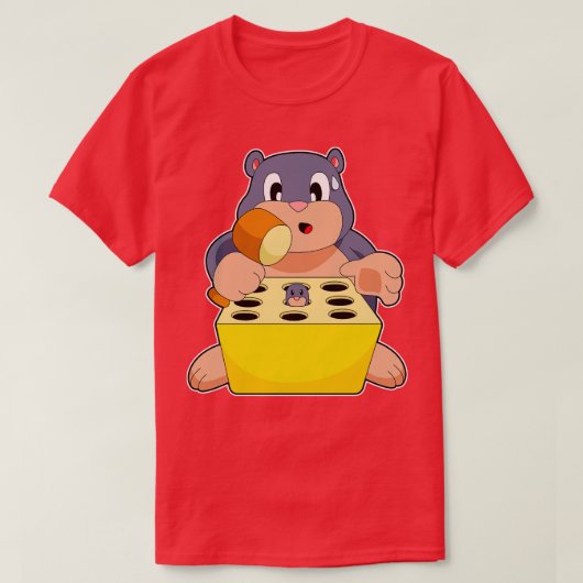 モグラ・ゲーム Tシャツ (デザイン正面)