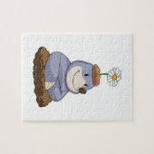 モグラ(デイジー花) ジグソーパズル (横)