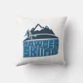 モグルのパウダースキーウィンタースポーツ クッション (裏面)