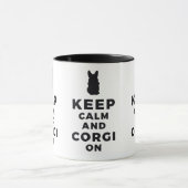 モグ保ンで落ち着いてコルギ マグカップ (中央)