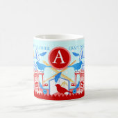 モグ・アクアの羽を引き寄せる小鳥 コーヒーマグカップ (中央)