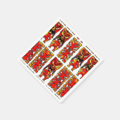 モグ・モグ・ティキ・ウォリアー・ナプキンス スタンダードカクテルナプキン (角)