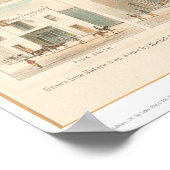 モケルムンヒルパノラママップ1855 (1107A) ポスター (角)