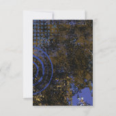 モゲンダビッドサーキュラースターバー(ユダヤ教の)バル・ミツバーパーティーカード 招待状 (裏面)