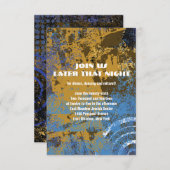 モゲンダビッドサーキュラースターバー(ユダヤ教の)バル・ミツバーパーティーカード 招待状 (正面/裏面)