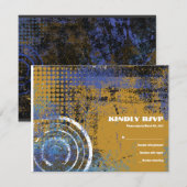 モゲンダビッドサーキュラースターバー（ユダヤ教の）バル・ミツバーリプライカード 出欠カード (正面/裏面)