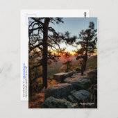 モゴロンリムアリゾナでの夕日 ポストカード (正面/裏面)