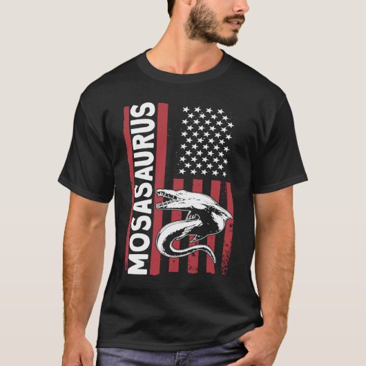 モサウルスディノ先史時代の恐竜1 Tシャツ (正面)