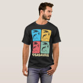 モサウルスディノ先史時代の恐竜 Tシャツ (正面フル)