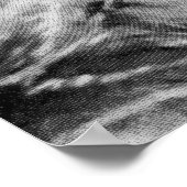 モサウルス先史時代の動物アンティークプリント ポスター (角)