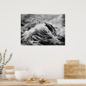 モサウルス先史時代の動物アンティークプリント ポスター (キッチン)