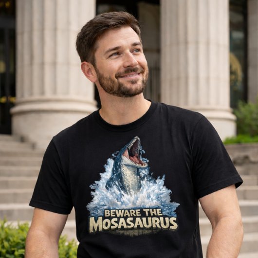 モササウルスに気をつけろ！ Tシャツ