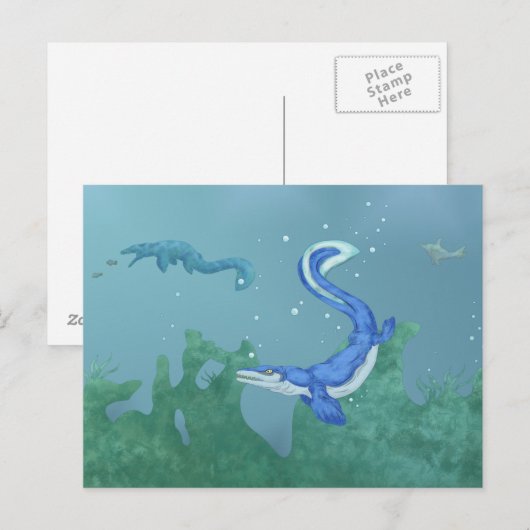 モササウルス ポストカード (正面/裏面)