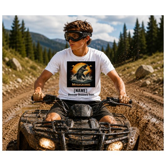 モササウルス 恐竜 先史時代 月 Tシャツ