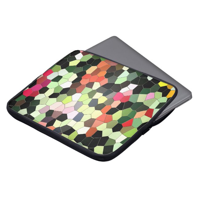 モザイクおもしろい...... ラップトップスリーブ (正面上部)