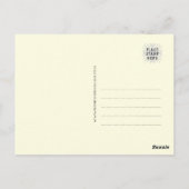 モザイクお洒落フラミンゴデザイン ポストカード (裏面)