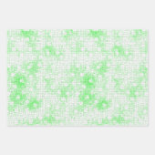 モザイクかわいらしパターン ラッピングペーパーシート (正面3)