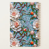 モザイクかわいらしフェイクの花の模様パーソナライズされた プランナー手帳 (裏面)