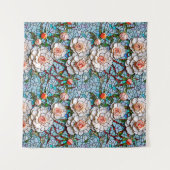 モザイクかわいらしフェイクの花柄 タペストリー (正面(横))