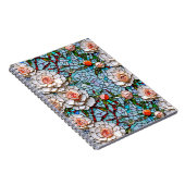 モザイクかわいらしフェイクの花柄 ノートブック (右側)