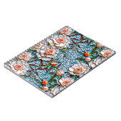 モザイクかわいらしフェイクの花柄 ノートブック (左側)