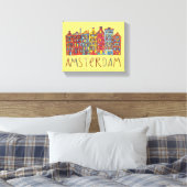 モザイクのアムステルダム キャンバスプリント (インサイチュ (寝室))