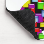 モザイクのウサギ マウスパッド (コーナー)