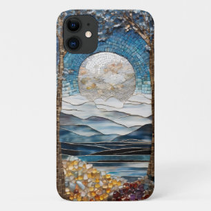 モザイクのショア:ガラス工用タペストリーの電話ケース iPhone 11 ケース