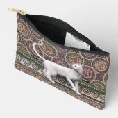 モザイクのトートバッグの猫 アクセサリーポーチ (見開き)