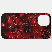 モザイクの下で派手で素朴な赤い花びらの混合 Case-Mate iPhoneケース (裏面 (横))