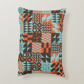 モザイクの幾何学的なタイル、シームレスなパタエレガントーン。 アクセントクッション (裏面(縦))