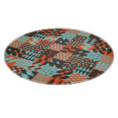 モザイクの幾何学的なタイル、シームレスなパタエレガントーン。 カッティングボード (角)