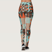 モザイクの幾何学的なタイル、シームレスなパタエレガントーン。 レギンス (裏面)