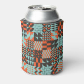 モザイクの幾何学的なタイル、シームレスなパタエレガントーン。 缶クーラー (缶裏面)