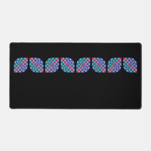 モザイクの放射（線形） デスクマット (正面)