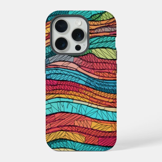 モザイクの波動 iPhoneケース (裏面)