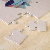 モザイクの美的カラフル猫 ジグソーパズル (側面)