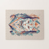 モザイクの美的カラフル猫 ジグソーパズル (横)