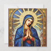 モザイクの聖母 招待状 (正面)